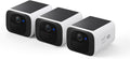 eufy Security S220 SoloCam 3-Cam Pack, Home Security System, Solar Security Camera Wireless Outdoor Camera, Build-in 8GB, Always-On Power, 2K Resolution, 2.4 GHz Wi-Fi, No Monthly Fee