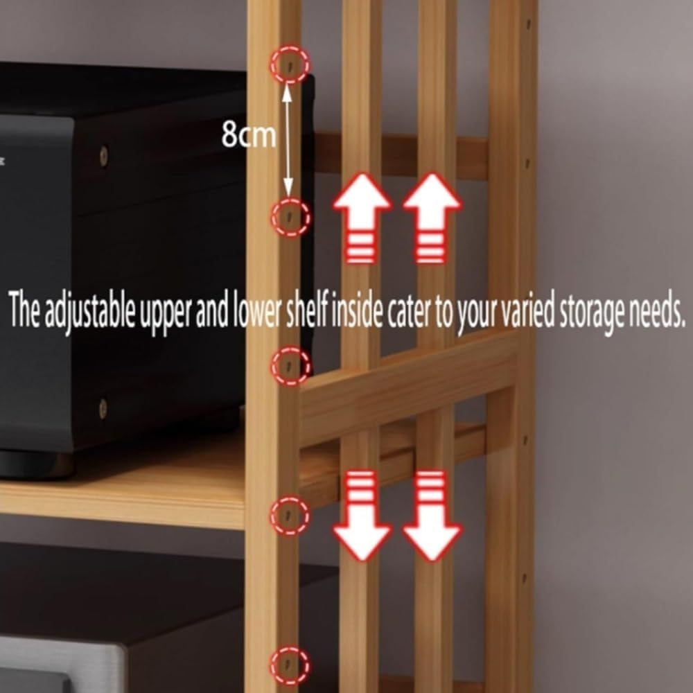 4-Tier AV Media Stand with 4 Universal Wheels - Free Standing Audio Rack Cabinet for HiFi Equipment, DAC, and Amplifiers - 120cm High, 70cm Long Corner Shelf