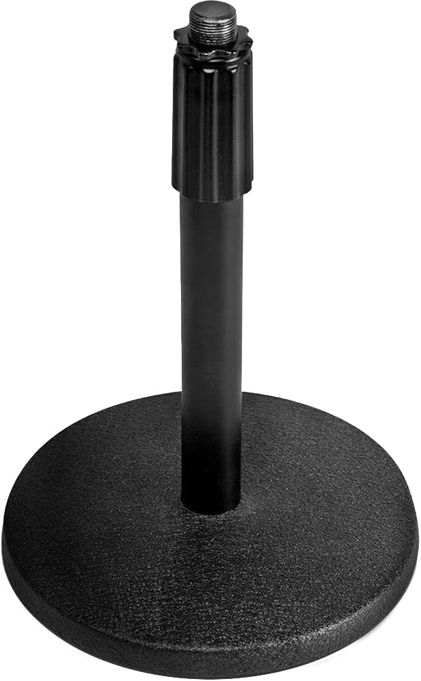 Rode PodMic Dynamic Podcast Microphone with Gator GFW-MIC-0501 Desktop Mic Stand, XLR Cable and StreamEye Polishing Cloth