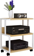 AV Media Stand,3-Tier AV Media Storage Cabinet, Audio and Video Equipment Storage Rack,Suitable for Offices,Living Rooms and Study Rooms (Color : Style 1)