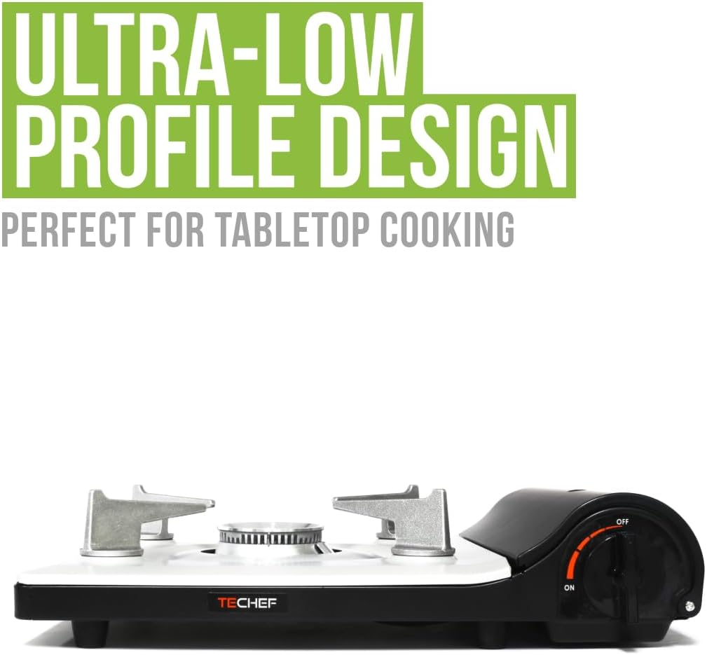 TECHEF - Stovetop Korean BBQ Non-Stick Grill Pan with Agni Portable Gas Stove Burner, Made in Korea (Master KBBQ Set)