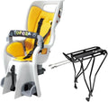 Topeak BabySeat II with MTX 2.0 Rack for 29'/Disc Bikes – Premium Child Bike Seat with Dual Suspension, Roll Bar Handle, Adjustable Harness & Footrests, QuickTrack 2.0 Compatible