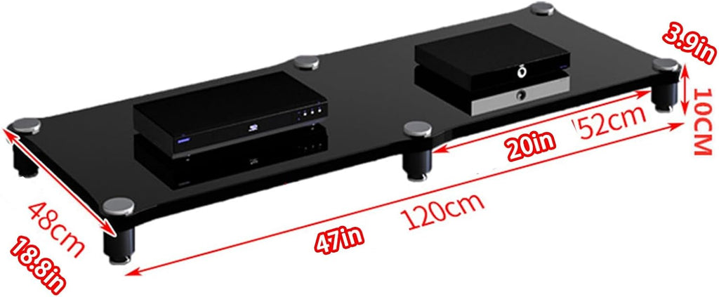 Audio Rack, Portable Media Storage Rack,Media Storage,Modern Cabinet with Cable Management,for Entertainment Stereo Components, for HiFi Audio Equipment