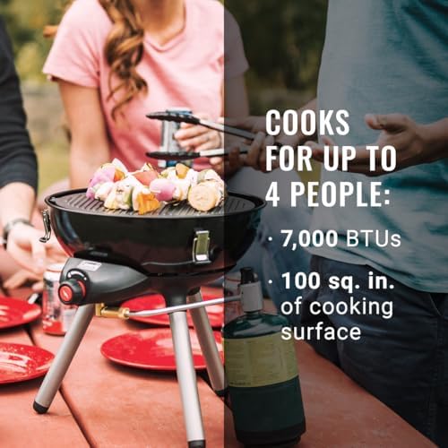 Coleman 4-in-1 Portable Propane Grill with 4 Cooking Attachments, Grill/Stove/Griddle/Wok with 7000 BTUs of Power for Grilling, Tailgating, Camping, BBQ, & More