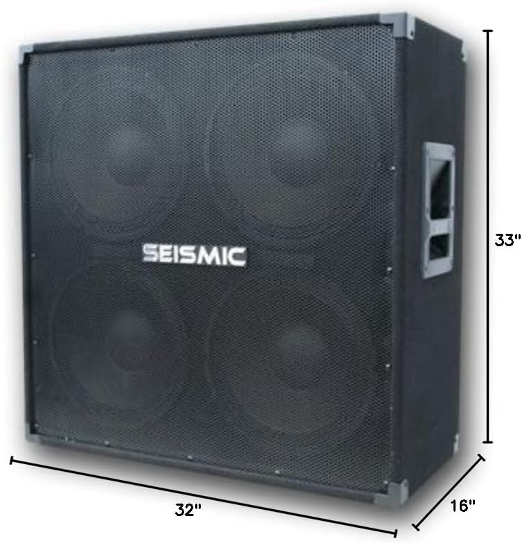 Seismic Audio - 412 GUITAR SPEAKER CABINET - 4x12 400 Watts PA/DJ PRO AUDIO