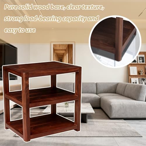 AV Media Stand for Audio & Video, Stereo Rack Cabinet for Entertainment Center, Component Storage & Display Tower (23' x 20' x 15') - Modern Home Furniture