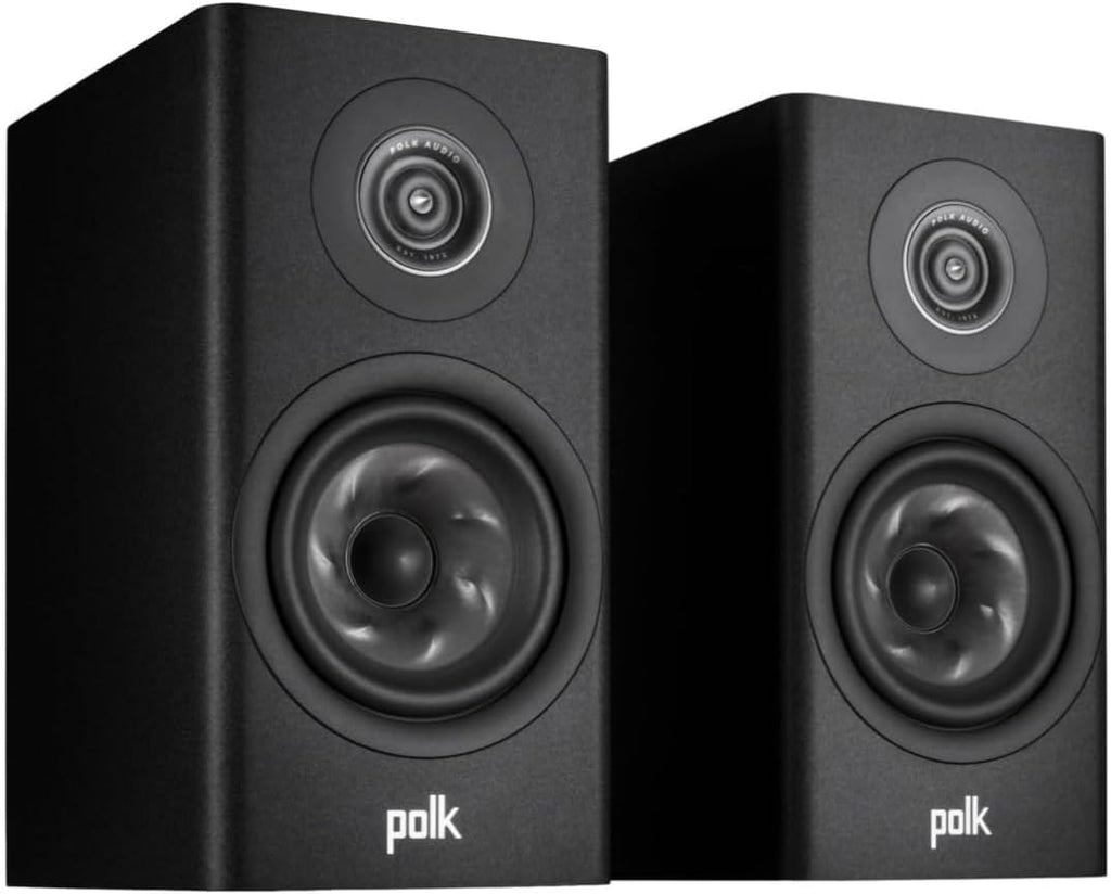 Polk Audio Reserve R200 Large Bookshelf Speaker for Dynamic, Detailed Home Theater Audio, 1' Pinnacle Ring Tweeter & 6.5' Turbine Cone Woofer, Dolby Atmos & IMAX Enhanced, Wall Mountable, Black