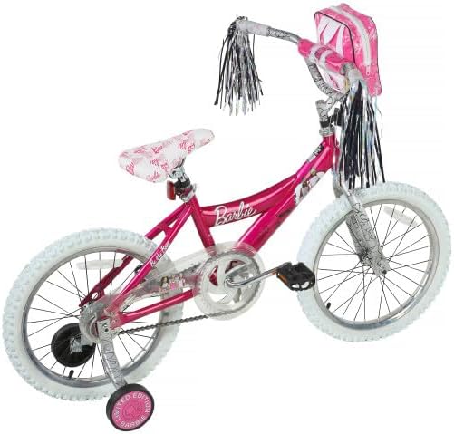 Dynacraft Barbie 12, 16, 18-inch Girls' Bike for Kids Ages 3-9 Years - Fun and Stylish Design, Sturdy and Durable, Perfect for Kids Learning to Ride, Easy to Assemble, Ideal for Young Riders