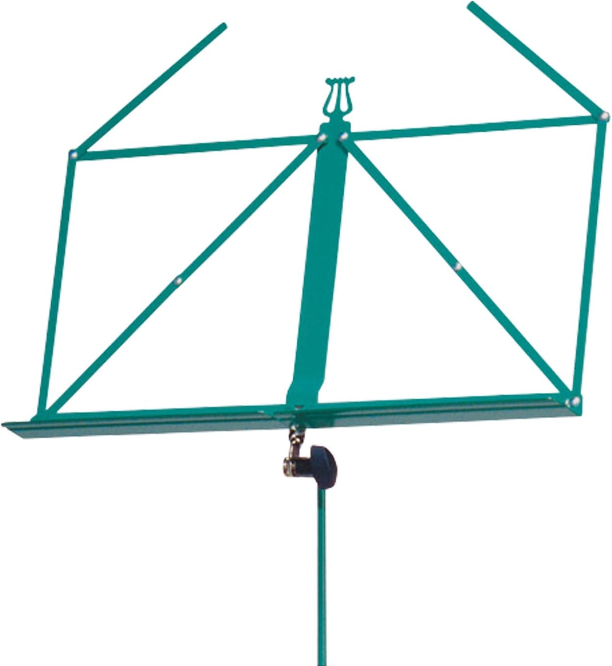 K&M Konig & Meyer 10010.000.60 Colorful Music Stand | Large Deep Desk | Sturdy Base | Adjustable 3pc Telescopic Design | Folding Compact | Pro Grade for Musicians | German Made | Green