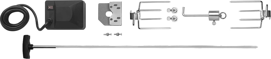 Napoleon Heavy Duty Rotisserie Kit for Large Grills - Fits Prestige PRO 500, P500, and LEX 485 Gas Grills, Fits Grill Heads Up To 31 Inches Wide, Square Spit Rod