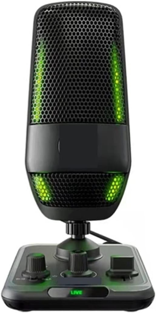 Microphone Studio Grade Capacitor Game Microphone Repair Sound Live Equipment Computer Microphone Suitable for Anchor, Dubbing Studio, Recording, st
