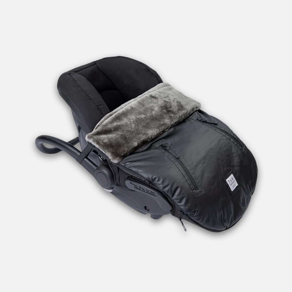 7 A.M. 7AM Enfant Universal Stroller Footmuff - Water Repellent Winter Bunting Bag for Strollers & Car Seats, Soft Micro-Fleece & Plush Lined Stroller Footmuff for Baby Boy & Girl | WaxedPOD