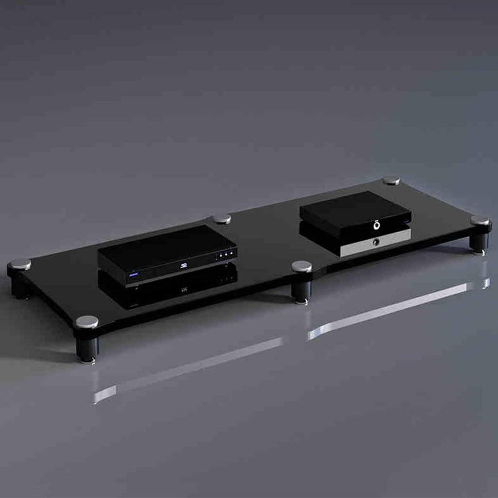 Audio Rack, Portable Media Storage Rack,Media Storage,Modern Cabinet with Cable Management,for Entertainment Stereo Components, for HiFi Audio Equipment