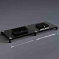 Audio Rack, Portable Media Storage Rack,Media Storage,Modern Cabinet with Cable Management,for Entertainment Stereo Components, for HiFi Audio Equipment