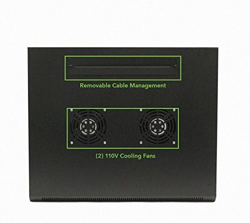 NavePoint 12U Wall Mount Audio Video A/V 24 Inch Cabinet Rack Enclosure Door Lock and Shelves