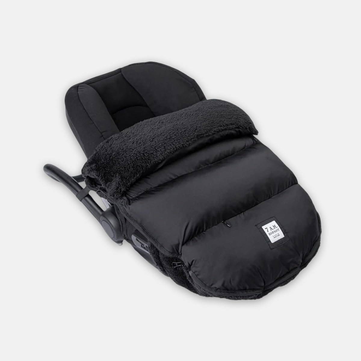 7 A.M. 7AM Enfant Universal Stroller Footmuff - Water Repellent Winter Bunting Bag for Strollers & Car Seats, Soft Micro-Fleece & Plush Lined Stroller Footmuff for Baby Boy & Girl | PlushPOD