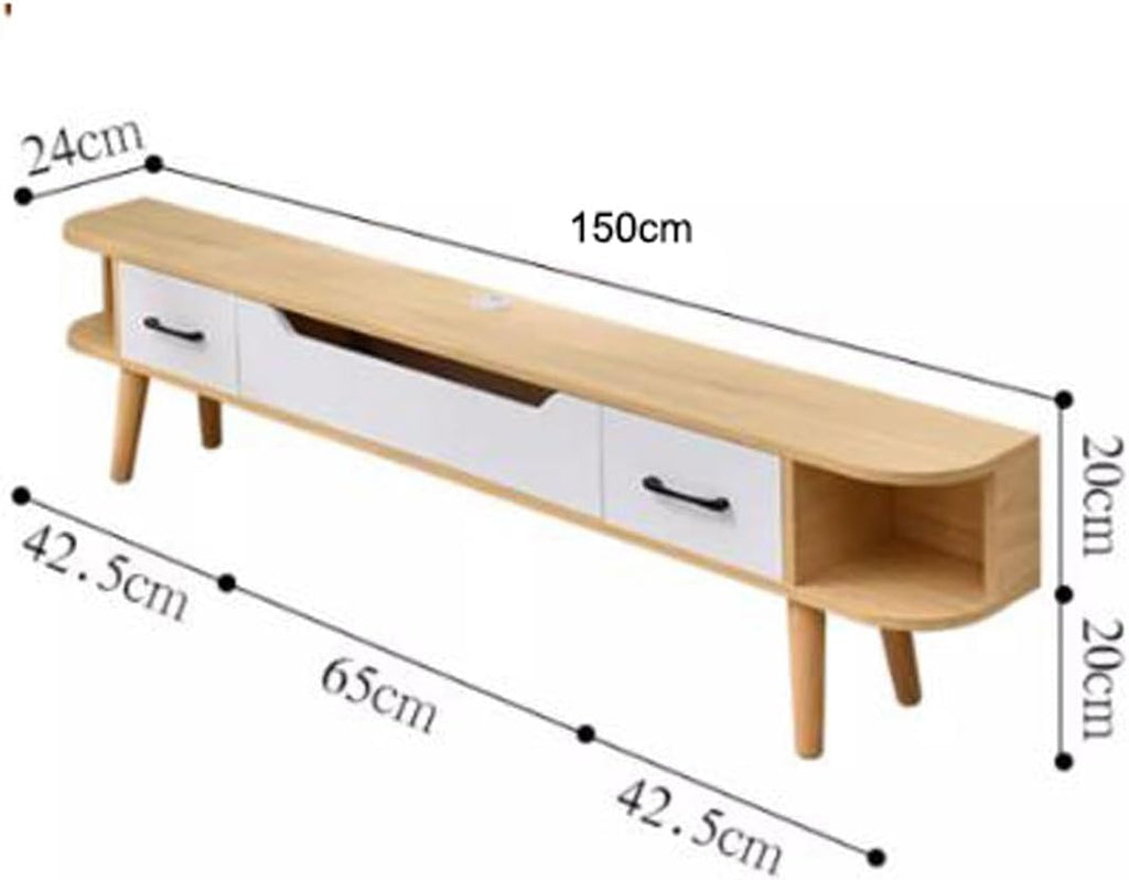 TV Table Unit for TVs, Wall Mounted TV Cabinet Floating TV Shelf Wall Shelf Entertainment Center Storage Cabinet Book Shelf Media Gaming TV Console Goods Rack Audio-visual Equipment Shelves 150cm