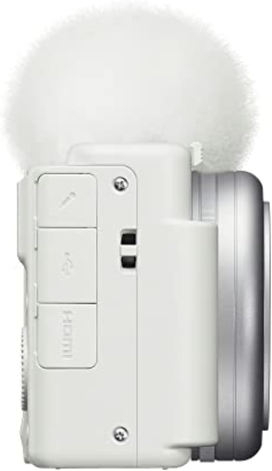 Sony ZV-1F Vlog Camera for Content Creators and Vloggers White