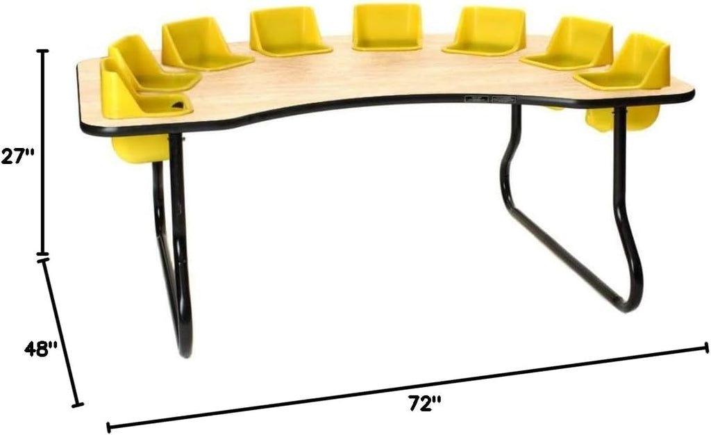 Toddler Table 8 Seat Table, 27' Tall