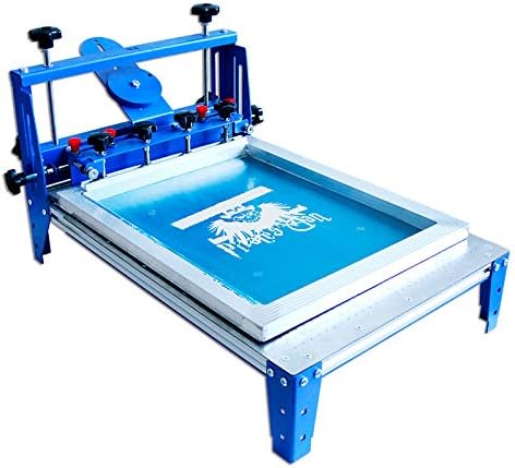 Vacuum Screen Printer with 3-Way Micro-Registration System,20x24in/50x60cm Manual Screen Printing Table for Plastic Paper PCD Boards Stainless Steel Plate