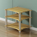 1/2/3/4 Tier Wooden AV Media Stand - Audio Video Component Cabinet, Office & Entertainment Storage Rack， for Stereo, CD Player, DJ & Home Theater Equipment(Pomelo Wood,3 Tier-60x50x60cm)