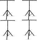 U`King Products Dj Light Stand, Light Stand Tripod, Pro Audio DJ Lighting Tripod, Affordable Metal Stand with Crossbar, T-Bar Lighting Stand (39-70 inch)-4Stand