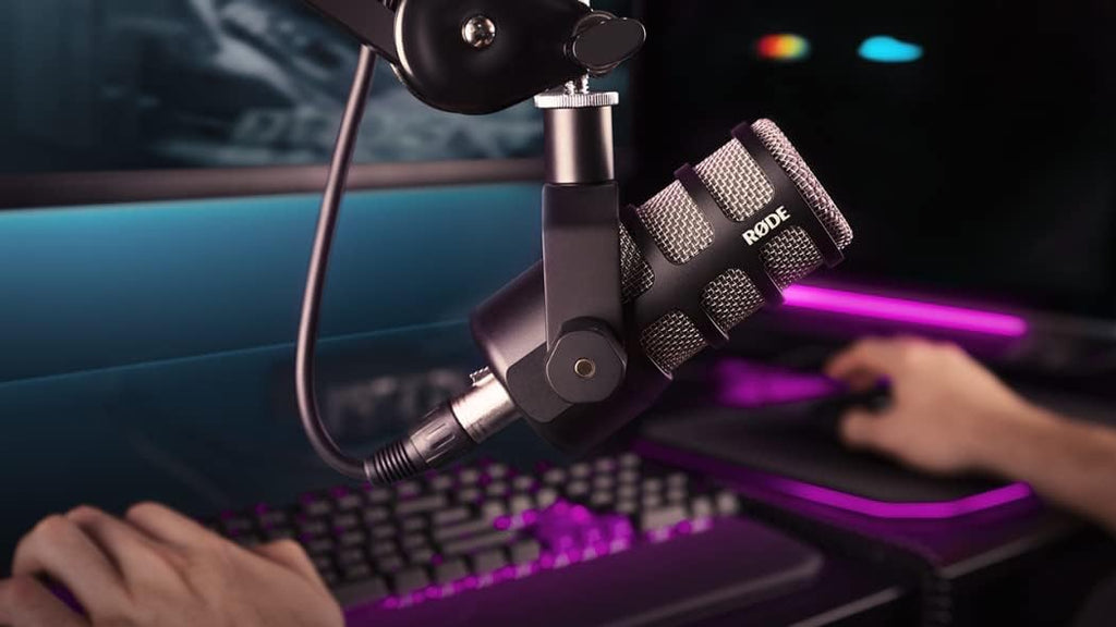 Rode PodMic Cardioid Dynamic Broadcast Microphone with Lowpro Microphone Boom Arm and XLR Cable