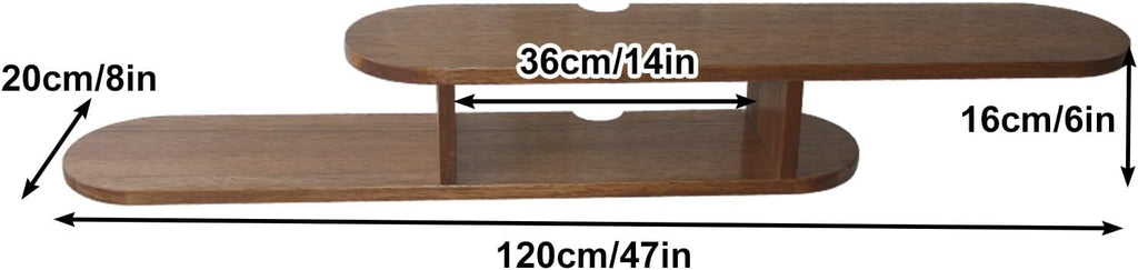 Floating TV Shelf, Wall Mounted Storage Rack, Can Store Multimedia Audio and Video Equipment, Modern Entertainment Center Console for Bedroom Living Room Media Room Gaming Room (Color : Brow