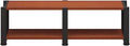 AV Media Stand, Video Audio Rack with Storage Shelves, Multi-Function Record Player Stand, Stand Corner Component Stereo Cabinet, Power Amplifier Shelf Equipment(Brown,2 tier 34CM/13.3in)