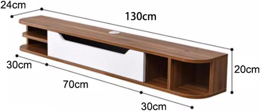 Modern Wall Mounted TV Cabinet Floating TV Shelf Wall Shelf Entertainment Center TV Stands Media TV Console Bookcase Multimedia Storage Cabinet TV Wall Unit Decor Shelf Audio-visual Equipment Shelves