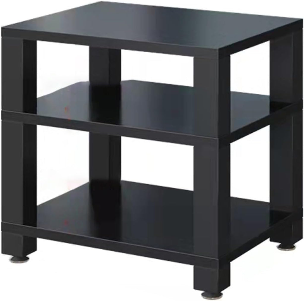Heavy Duty Audio Component Rack,Stereo Rack,Record Player Stand,Design AV Media Stand,Movable Audio Rack Tower Player Stand,Storage for Entertainment Stereo Component(Deep Black,60x48x58cm)