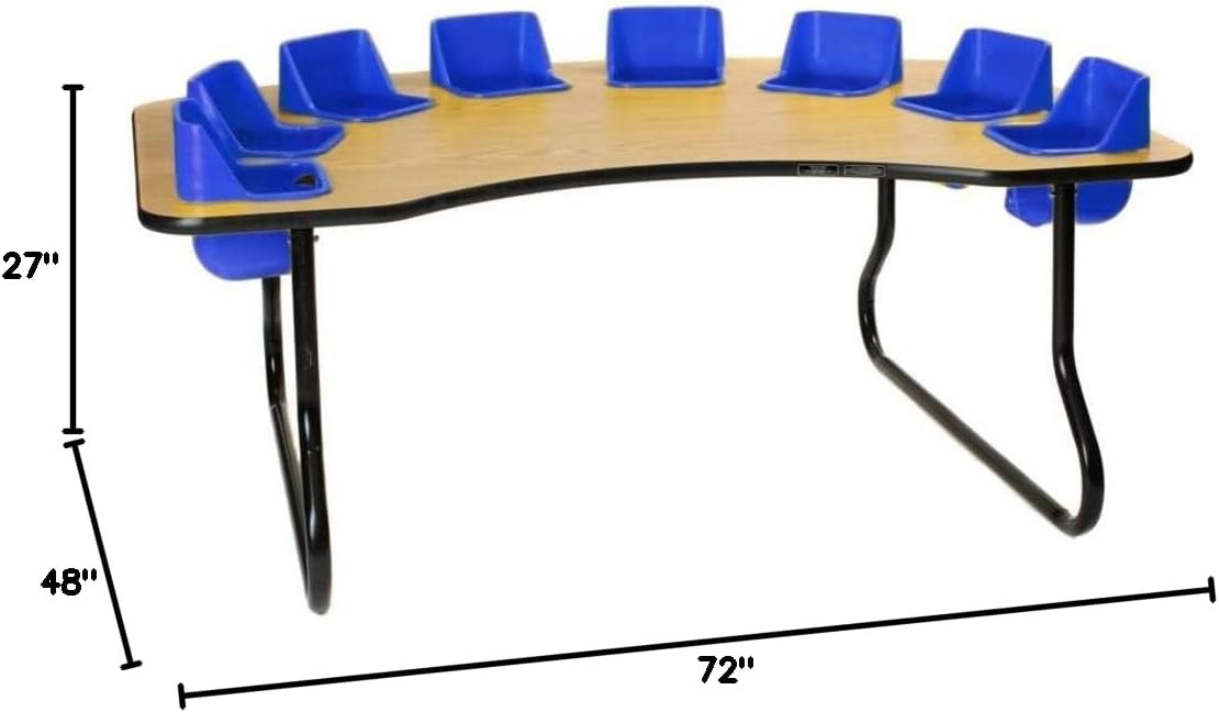 Toddler Table 8 Seat Table, 27' Tall