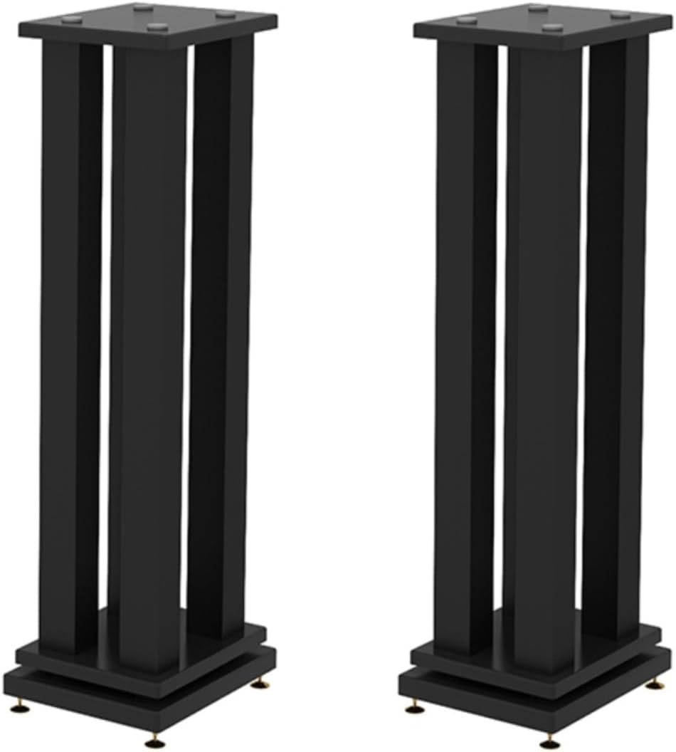 Aimery Floor Speaker Stands Pair, Professional Audio Stand Brackets, Metal Steel Floor Standing, Bookshelf Speaker Stands, Stand for Speakers(70cm/27.6in)