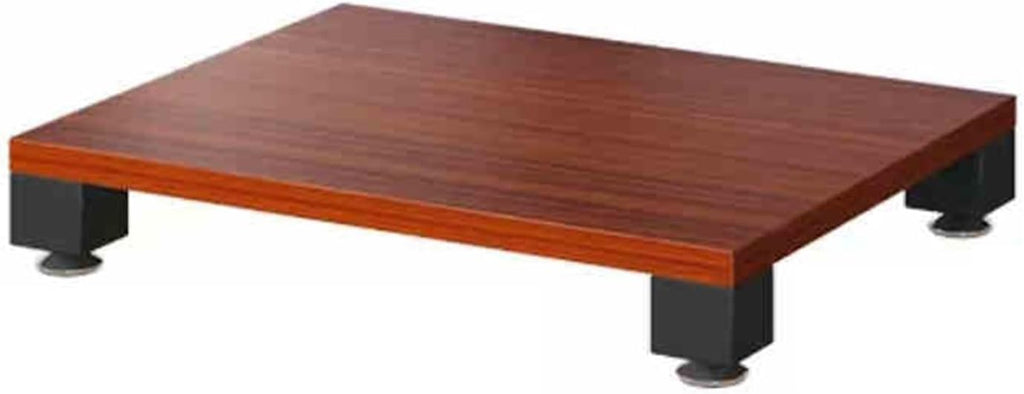 4-Tier Media Cabinet, Audio Video Stand, Corner TV Stand with Ample Storage for Small Spaces, Teak Finish, Perfect for Stereo and Media Equipment, 23.6'x18.8'x3.9'