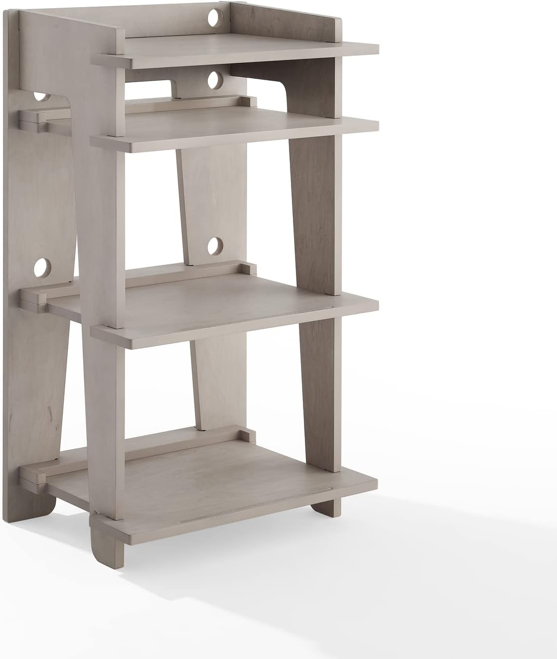 Maykoosh Turntable Stand with Shelves - Modern Media Console for Records & Audio Equipment - Adjustable Storage Unit