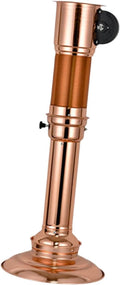 BBQ Exhaust Pipe Stretching Upper Smoke Tube Barbecue Fan Chimney Straight Exhaust Pipe for Commercial, Copper