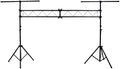 American Sound Connection Pro Audio Mobile DJ Light Stand 10 Foot Length Portable Truss Lighting System with T-Bar