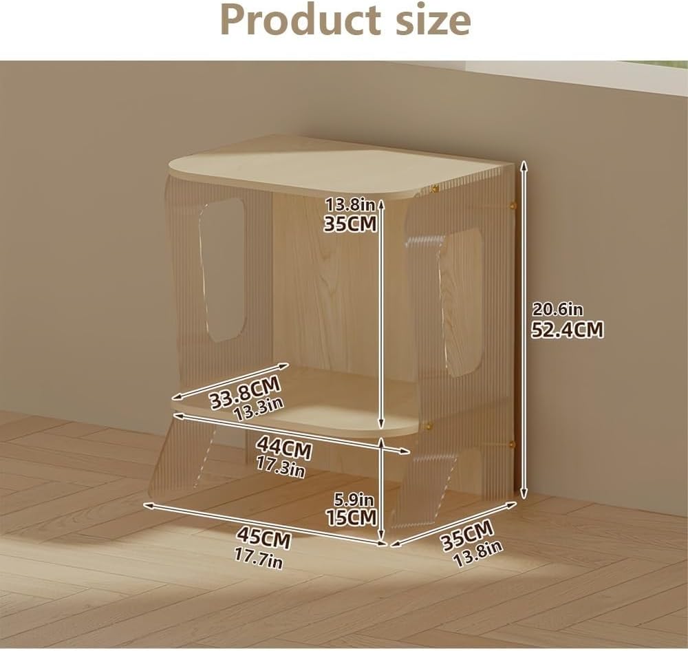 Modern Vinyl Record Player Stand LP Storage Cabinet with Acrylic Panels Turntable Shelf for Albums CDs Audio Equipment Long-Lasting
