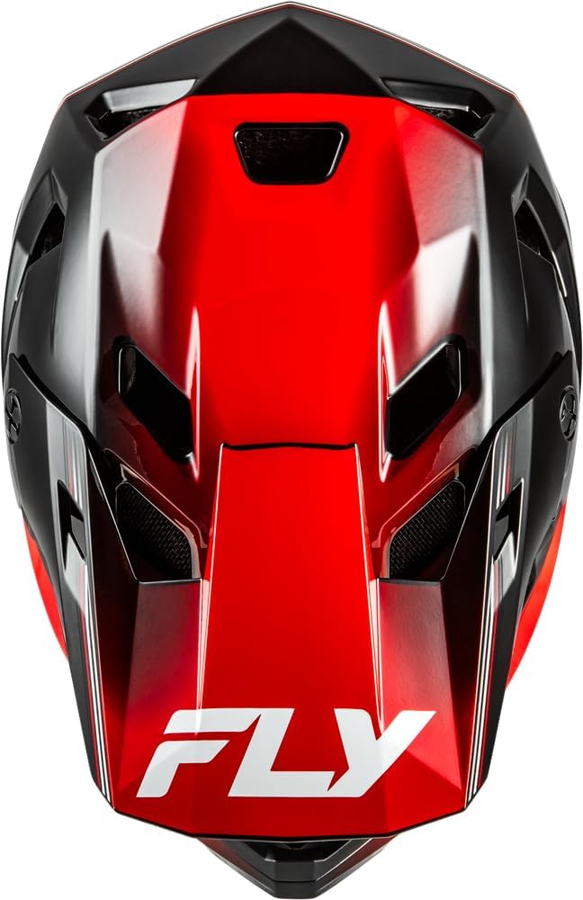Fly Racing Rayce Full-Face Mountain Bike/BMX Helmet – ASTM F1952 DH Certified, CPSC 1203, CE EN1078, Poly-Alloy Shell, TFV Ventilation, Removable Liner