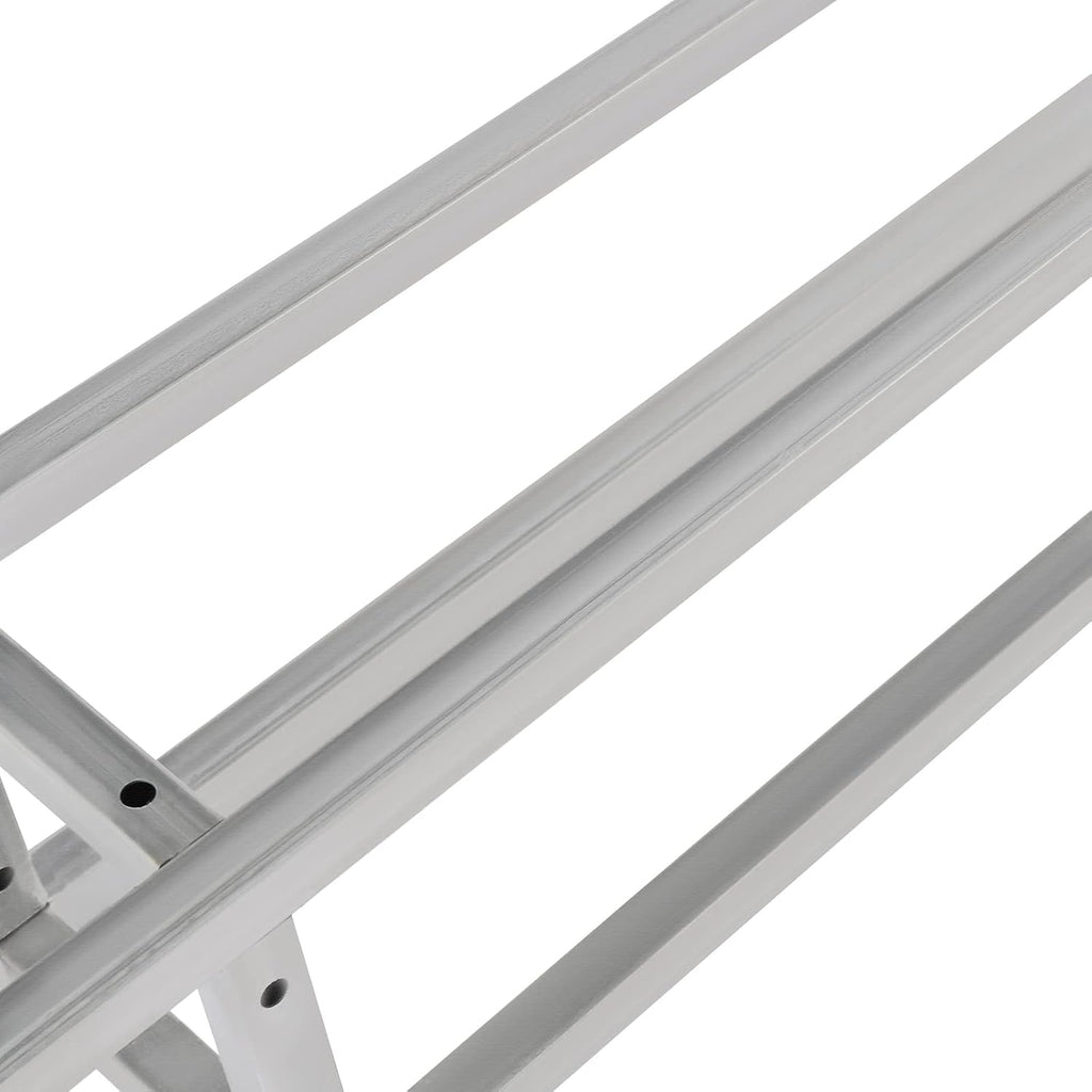 3 Pack Square 8' x 8' Box Lighting Trussing Section, Heavy Duty Metal Truss Segment Kit Portable DJ Lighting System Stand for Audio Stage Indoor Outdoor Use, Each with a 220 Pounds Load Capacity