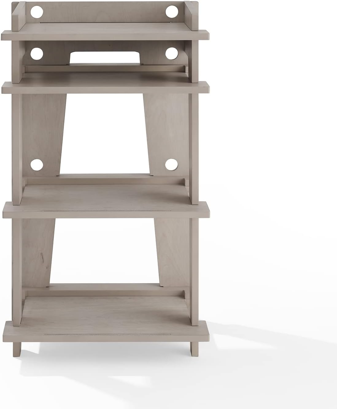 Maykoosh Turntable Stand with Shelves - Modern Media Console for Records & Audio Equipment - Adjustable Storage Unit