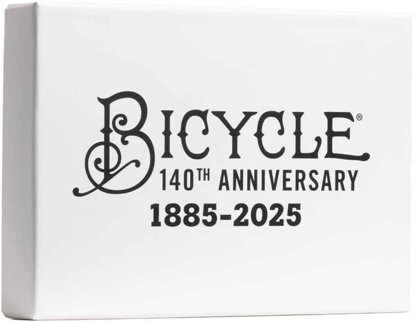 Bicycle 140th Anniversary Limited Edition Exclusive Playing Cards Set with 1 oz Pure Gold, 1 oz .999 Fine Silver, or Bronze Commemorative Collector Coin (Mystery Unboxing Coin)