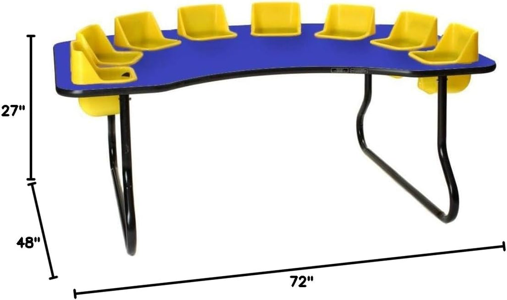 Toddler Table 8 Seat Table, 27' Tall