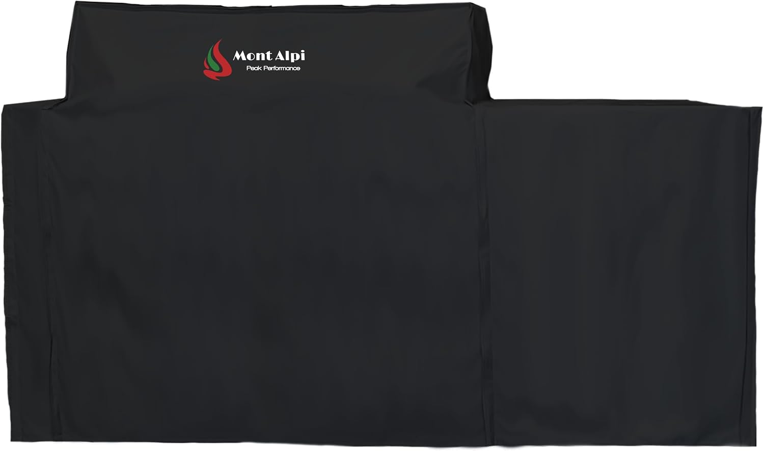 Mont Alpi COV-AW805 Heavy Duty All Weather Water Resistant 78.5' x 27' Full Black Grill Cover for MA805-AW MA805-AWBSS Artwood Series Stainless Steel Outdoor Kitchen BBQ Islands