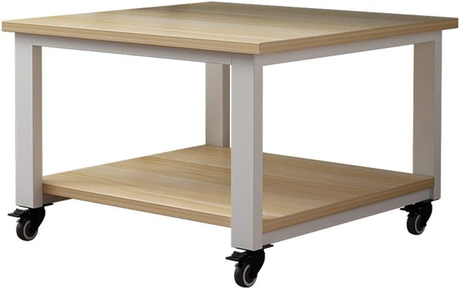 Print Racks Printer Stand Super Load-Bearing Stand Printer Desk Under Desk Printer Stand with 4 Wheels for Mini 3D Printer Desktop Stand for Printer (White a)