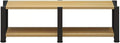 AV Media Stand, Video Audio Rack with Storage Shelves, Multi-Function Record Player Stand, Stand Corner Component Stereo Cabinet, Power Amplifier Shelf Equipment(Natural,2 tier 34CM/13.3in)