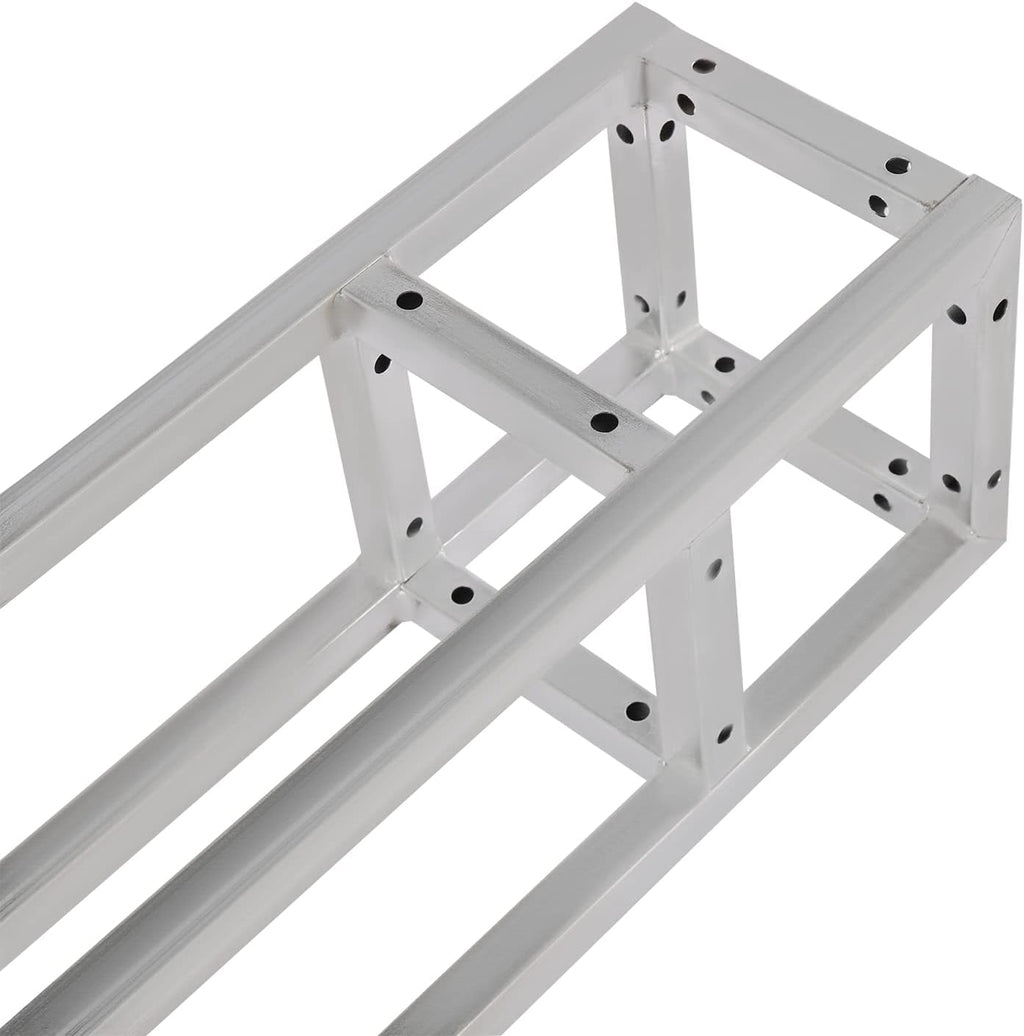 3 Pack Square 8' x 8' Box Lighting Trussing Section, Heavy Duty Metal Truss Segment Kit Portable DJ Lighting System Stand for Audio Stage Indoor Outdoor Use, Each with a 220 Pounds Load Capacity