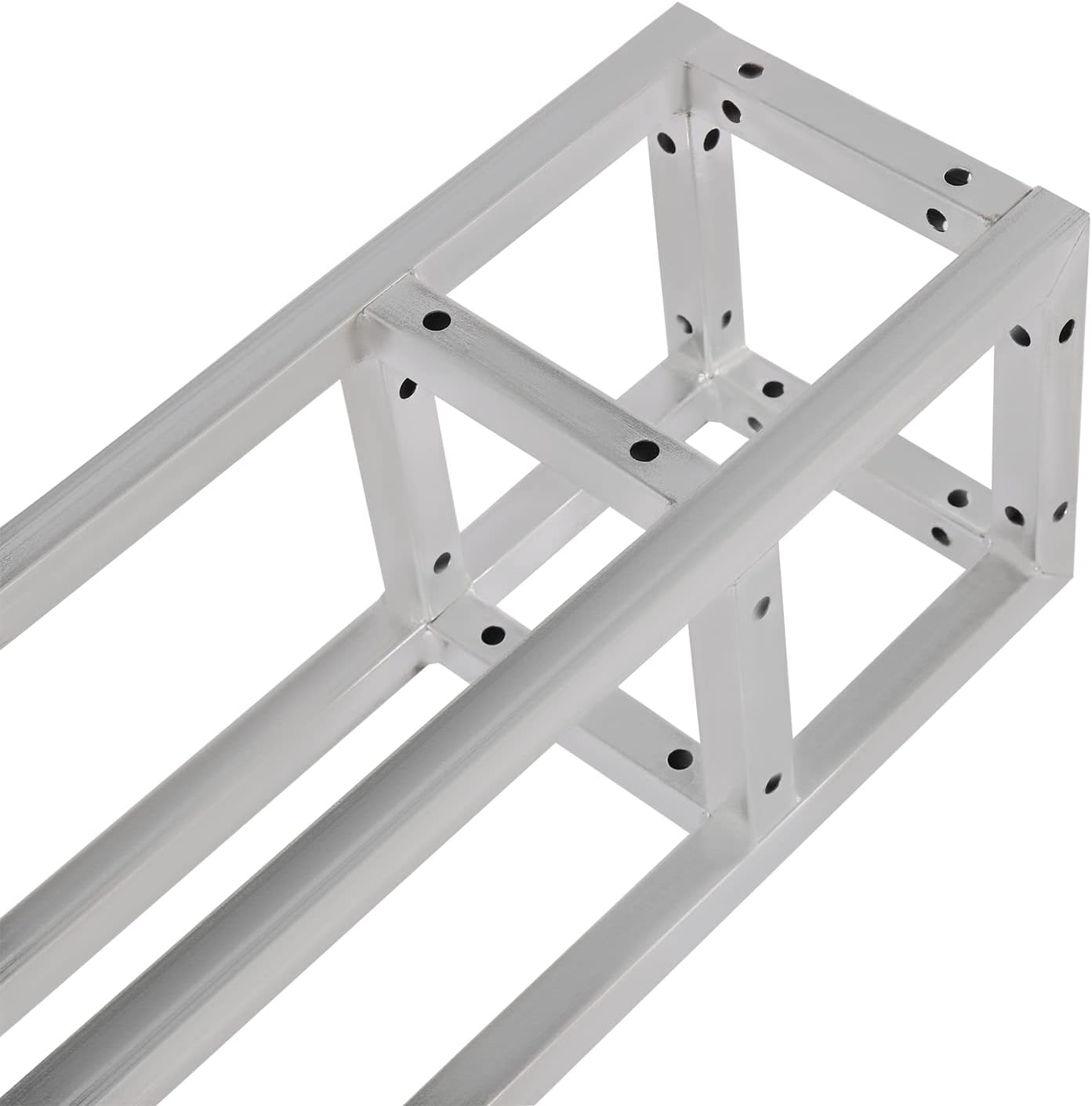 3 Pack Square 8' x 8' Box Lighting Trussing Section, Heavy Duty Metal Truss Segment Kit Portable DJ Lighting System Stand for Audio Stage Indoor Outdoor Use, Each with a 220 Pounds Load Capacity