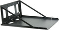 Lowell FS18-20 FS Series 18 W x 20 D-Inches Hinged Wall Shelf (Ships Flat); 16-Gauge Steel; Steel with Black Powder Epoxy Finish; Install with Equipment Platform on Top or Bottom