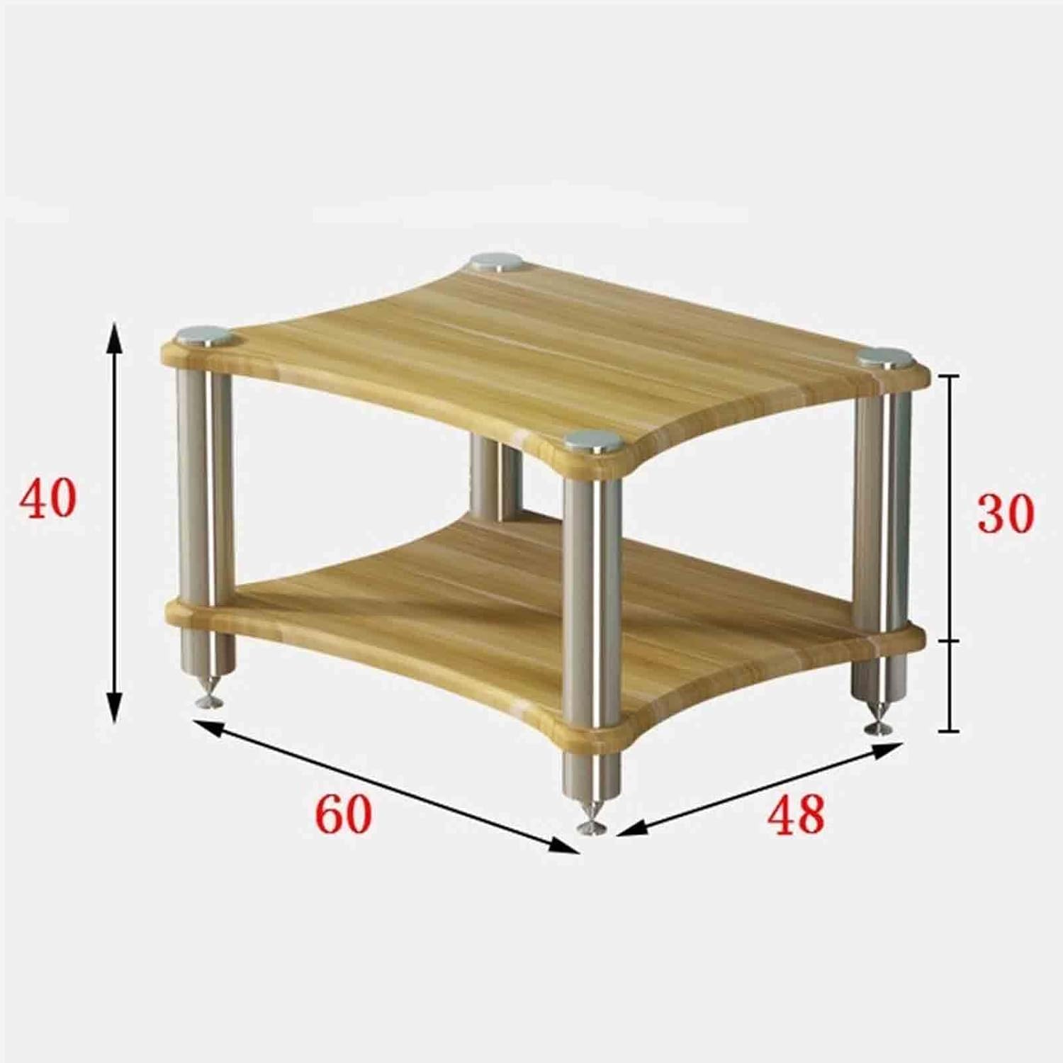 Professional HiFi Audio Equipment Cabinet - Multi-Layer Amplifier Rack Heavy-Duty Floor-Safe Design Versatile for Home & Studio Use & Stylish Storage Solution,Wood Colour-2st Floor